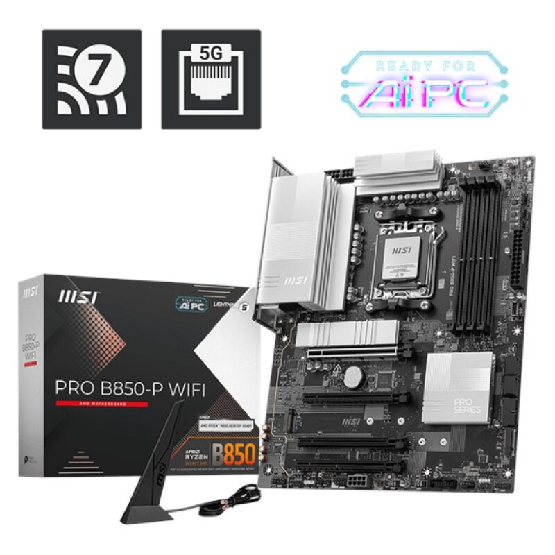 MSI Pro B850-P Wifi AM5 Ryzen D5 Hdmi Type-C