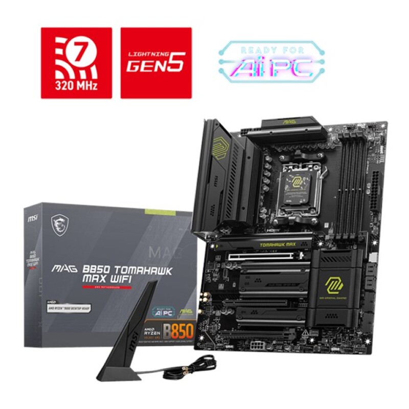 MSI Mag B850 Tomahawk Max Wifi AM5 Ryzen D5 Type-C