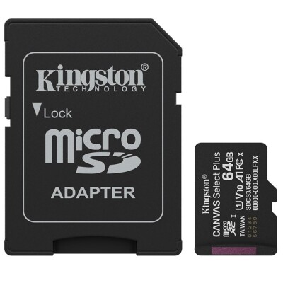 Kingston 64GB Micro SD Gen3 100MB/s SDCS3/64GB