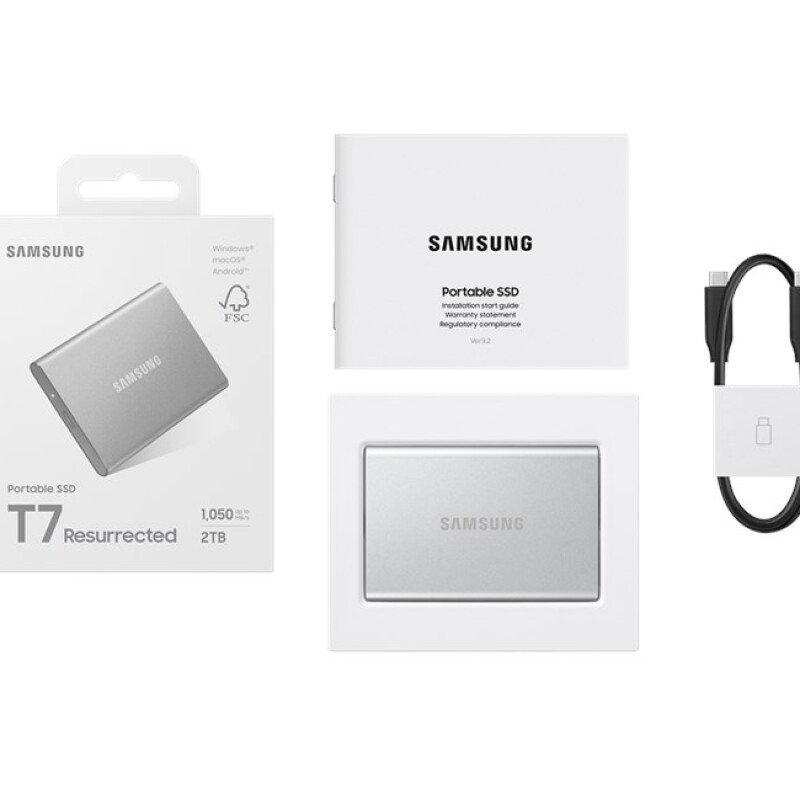 Samsung T7R 2TB Usb 3.2 Gen 2 Type-C Gri