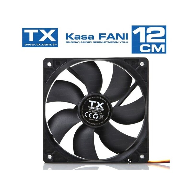 TX TXCCF12BK 12cm Sessiz Kasa Fanı