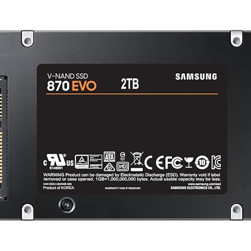 Samsung 870 Evo 2TB 2.5'' SATA SSD (560-530MB/s)