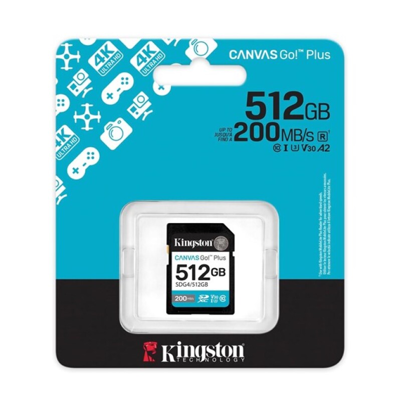 Kingston 512GB SDXC Gen4 200MB/s SDG4/512GB