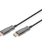 Digitus HDMI Fiber Kablo Altın Uçlu Siyah (30m) 4K