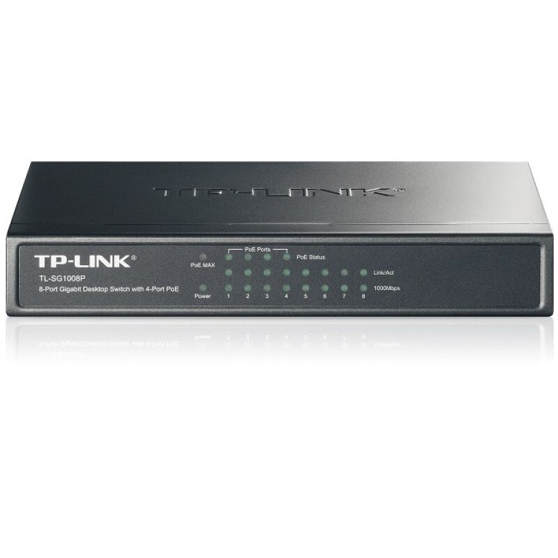 Tp-Link 8Port Gigabit 4xPoE 64W (TL-SG1008P)
