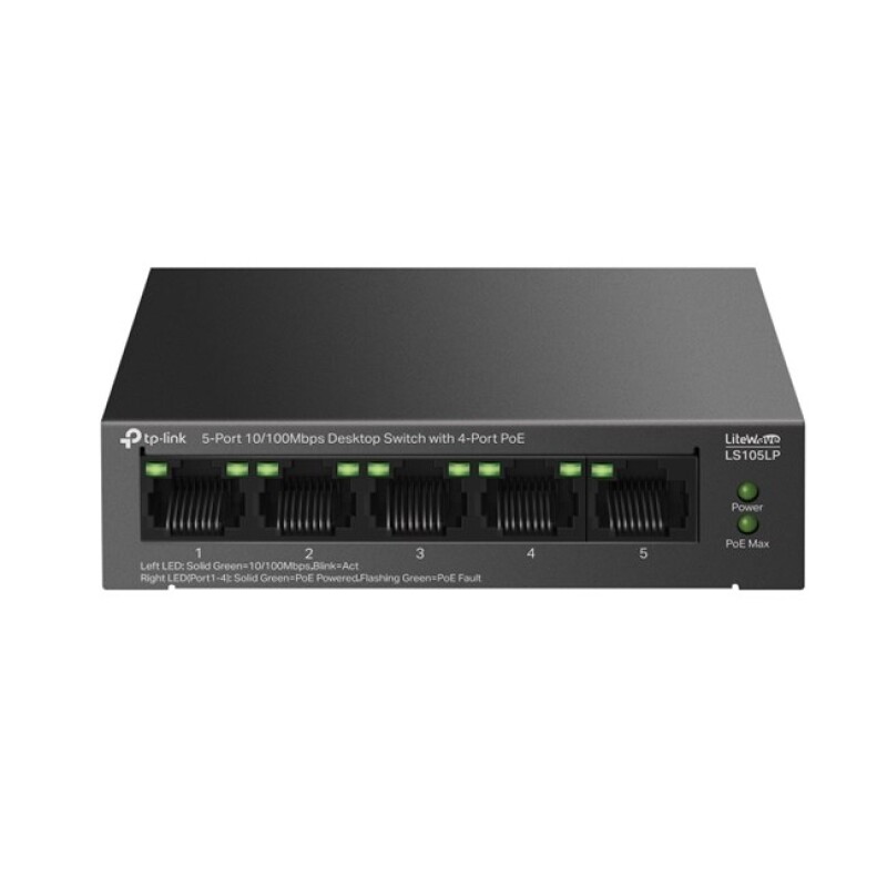 Tp-Link 5Port 10/100 Mbps 4xPoE (LS105LP)