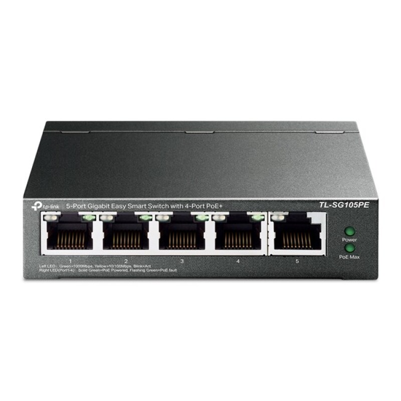 Tp-Link 5Port Gigabit 4Port Poe 65W (TL-SG105PE)