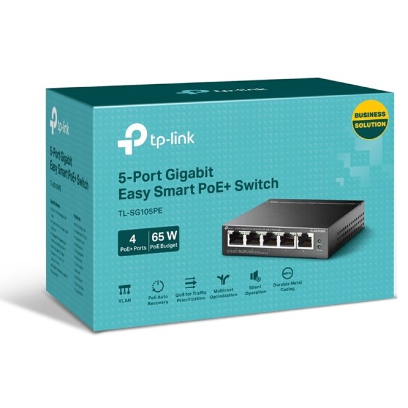 Tp-Link 5Port Gigabit 4Port Poe 65W (TL-SG105PE)