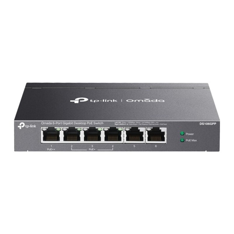 Omada 6Port Gigabit 4xPoE 64W (DS106GPP)