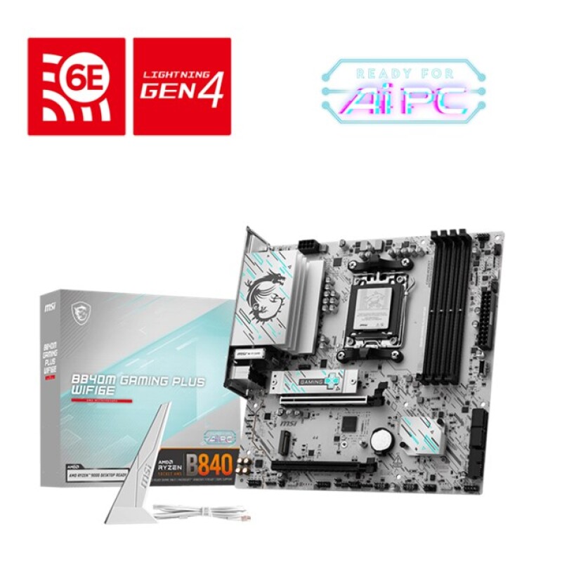 MSI B840M Gaming Plus Wifi 6E AM5 D5 Hdmi Type-C