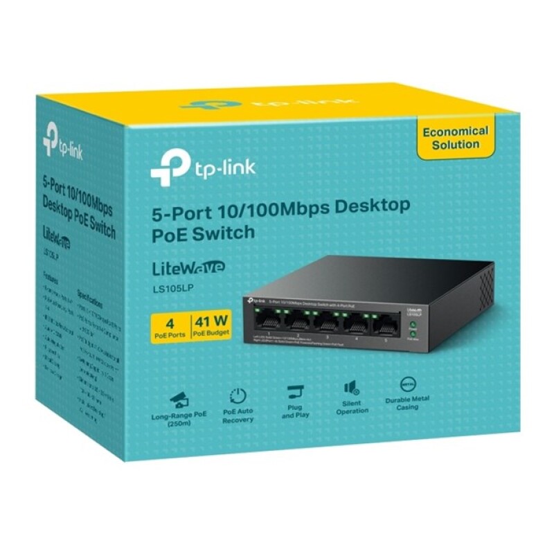 Tp-Link10/100 Mbps 5Port 4xPoE (LS105LP)