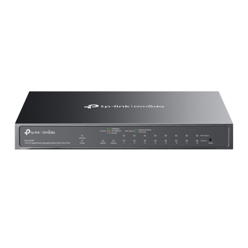Omada 10Port Gigabit 8xPoE 123W (ES210GMP)