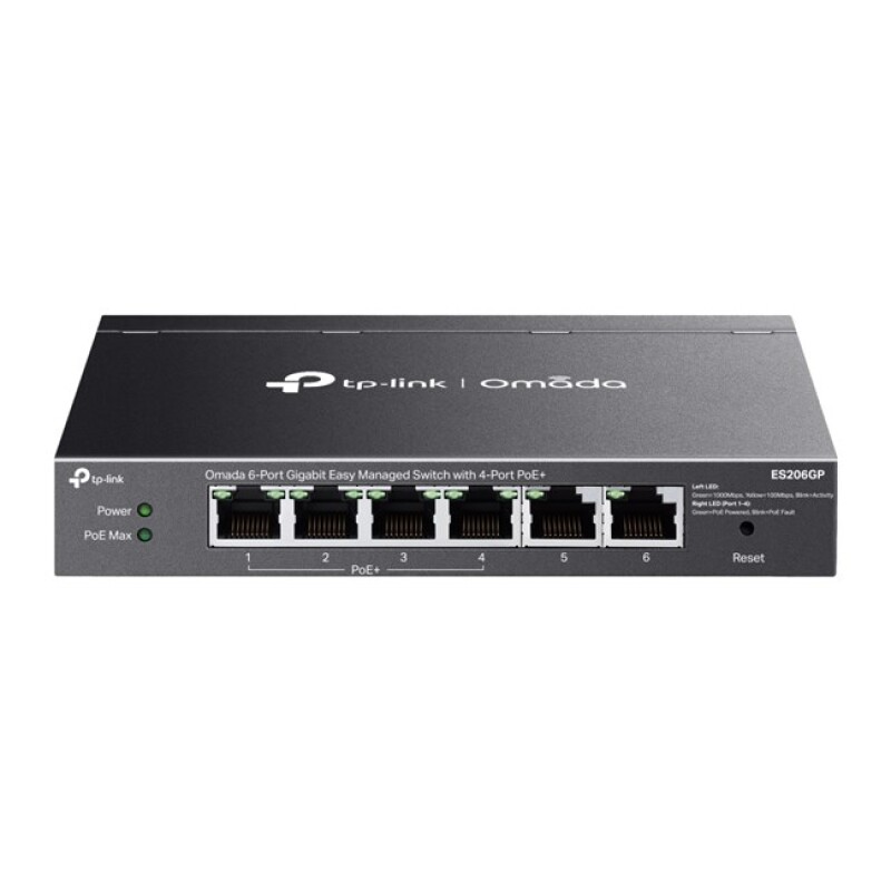 Omada 6Port Gigabit 4xPoE 65W (ES206GP)
