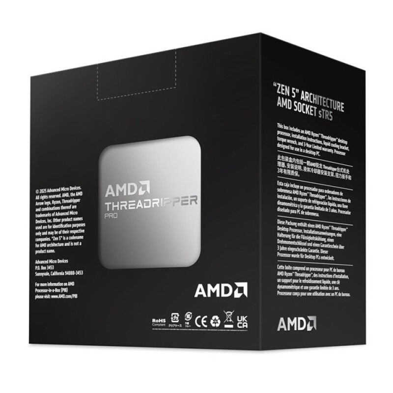 Amd Ryzen TR PRO 9965WX sTR5Pin 350W Fansız Box