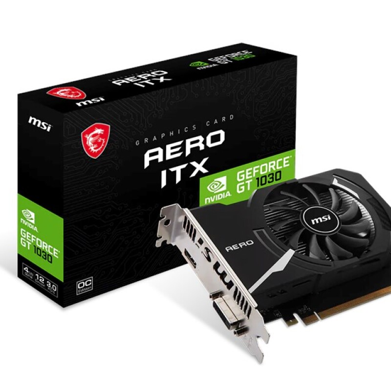MSI GeForce GT 1030 4GB Aero ITX OC GDDR4 64Bit