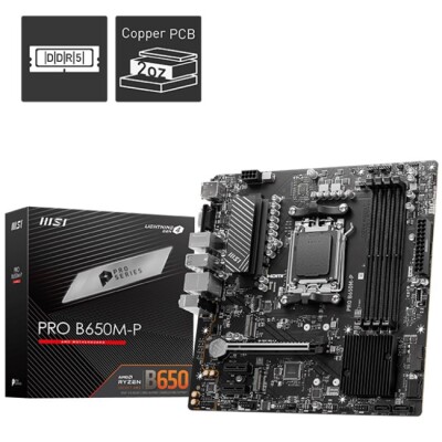 MSI Pro B650M-PD5 AM5 Vga Hdmi Dp