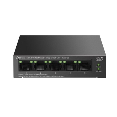 Tp-Link 5Port 10/100 Mbps 4xPoE 41W (LS105LP)