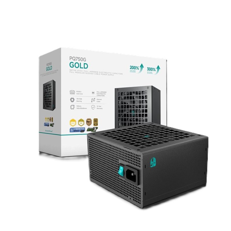 DeepCool 750W 80+ Gold Power Supply (PQ750G)