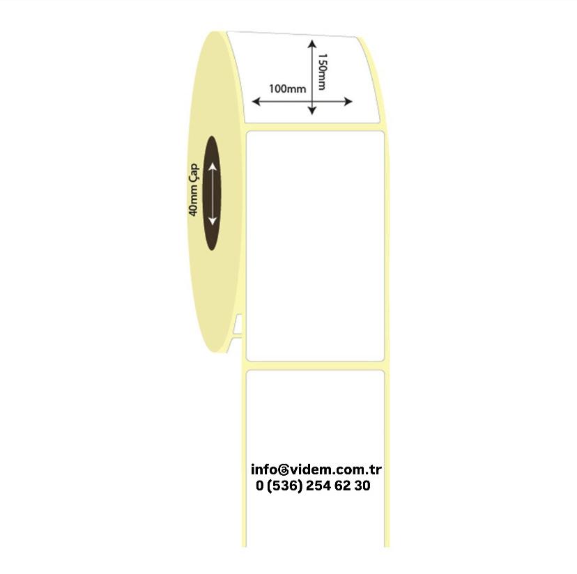 100mm x 150mm Kuşe Etiket (Sticker)